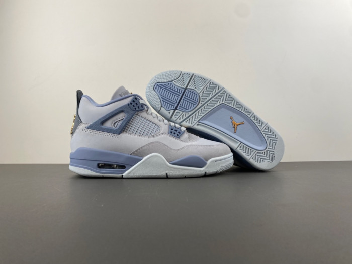 Jordan 4 Retro NCAA UNC Tar heels PE  HV9204-407