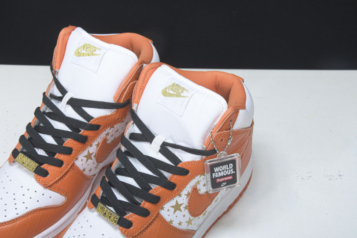 Nike Dunk High Pro SB S*UPRE*ME  orange -307385-181