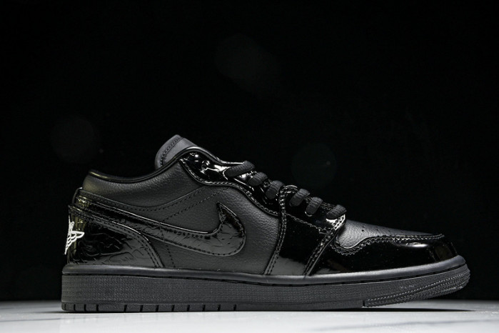 Air Jordan 1 Low “Black Croc”  HJ7743-010
