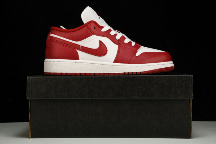 Jordan 1 Low Gym Red White  - 553560-611
