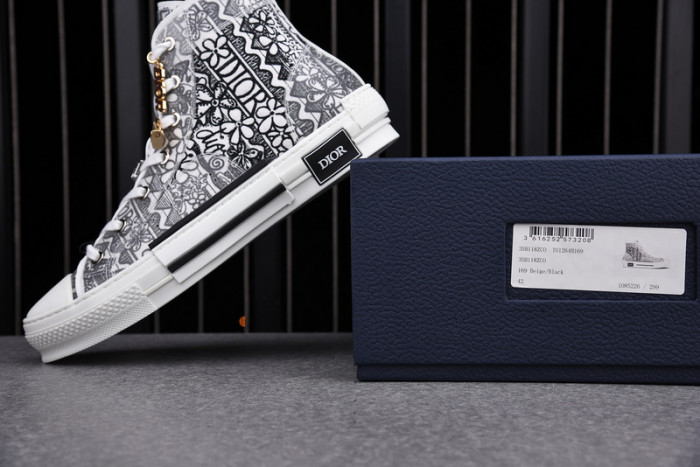 D1R* B23 OBLIQUE HIGH TOP SNEAKERS  KICKZE DR-11