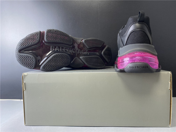 BL TRIPLE S TRAINERS CLEAR SOLE BLACK   541335 W09O1 9252