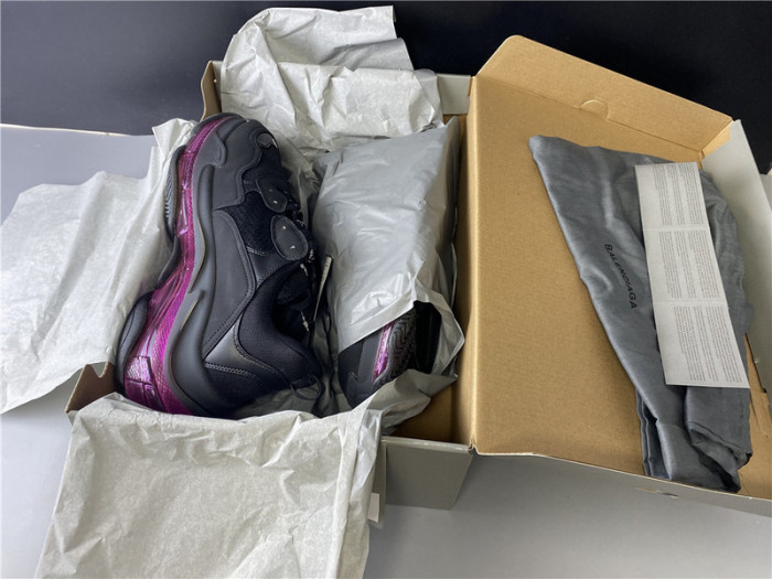 BL TRIPLE S TRAINERS CLEAR SOLE BLACK   541335 W09O1 9252