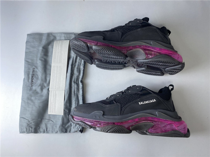 BL TRIPLE S TRAINERS CLEAR SOLE BLACK   541335 W09O1 9252