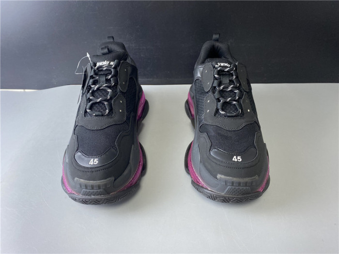BL TRIPLE S TRAINERS CLEAR SOLE BLACK   541335 W09O1 9252