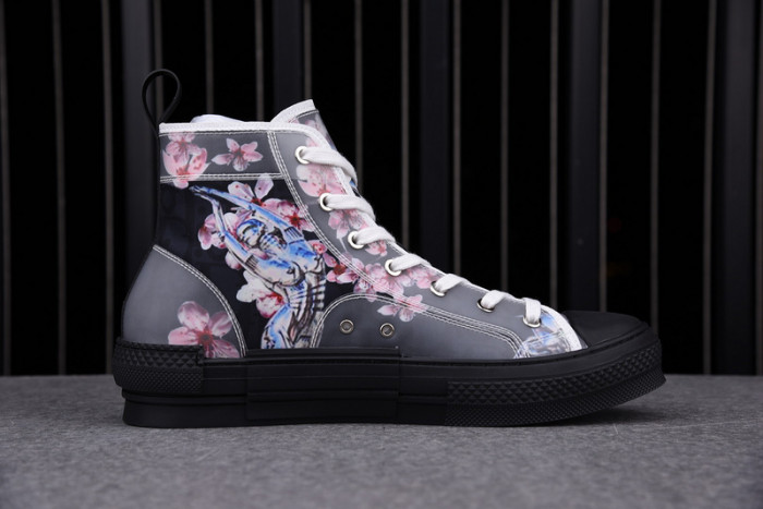 D1R* B23 OBLIQUE HIGH TOP SNEAKERS  KICKZE DR-4