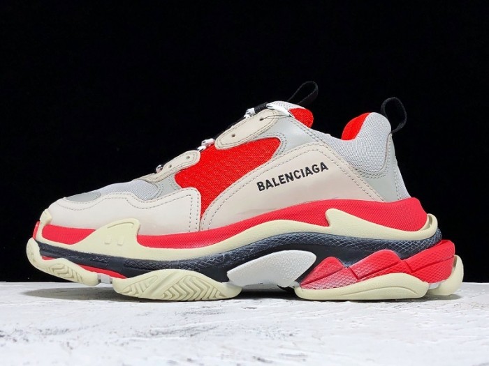 BL TRIPLE S TRAINERS CLEAR SOLE  GREY GLOF  WHITE   541624  W09OH  1009