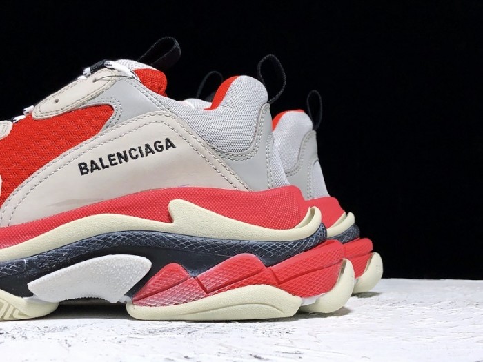 BL TRIPLE S TRAINERS CLEAR SOLE  GREY GLOF  WHITE   541624  W09OH  1009