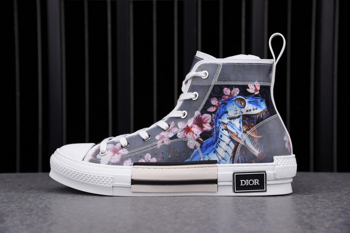 D1R* B23 OBLIQUE HIGH TOP SNEAKERS  KICKZE DR-5