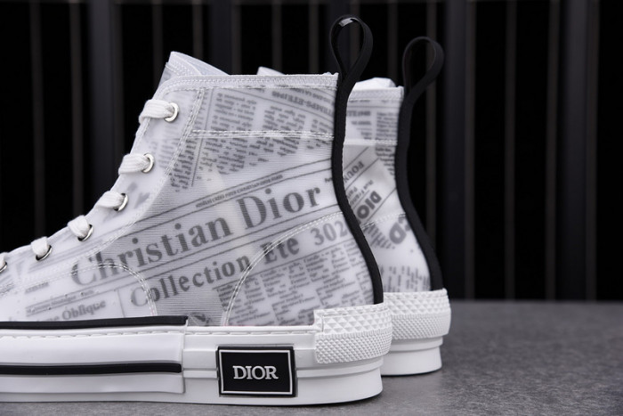 D1R* B23 OBLIQUE HIGH TOP SNEAKERS  KICKZE DR-7