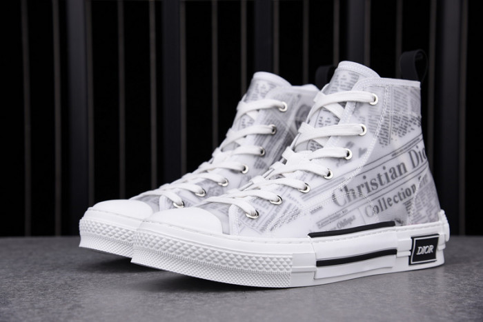 D1R* B23 OBLIQUE HIGH TOP SNEAKERS  KICKZE DR-7