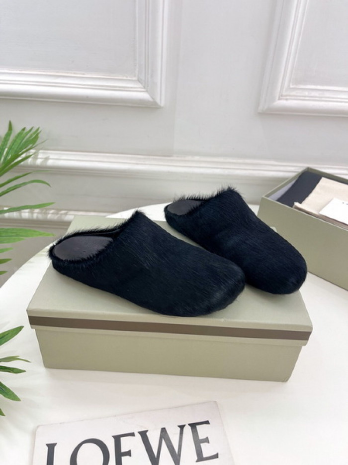 MA SLIDE BLACK FUSSBETT SABOT LOAFERS COPSHOE MAR-04
