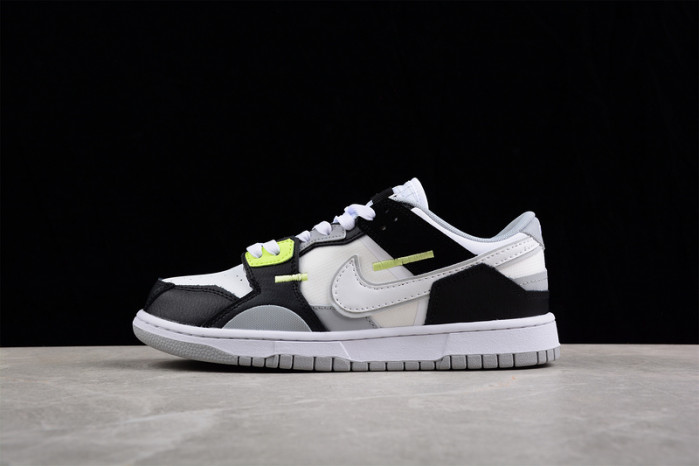 Nike Dunk Low Scrap Wolf Grey Light Lemon Twist  DC9723-001