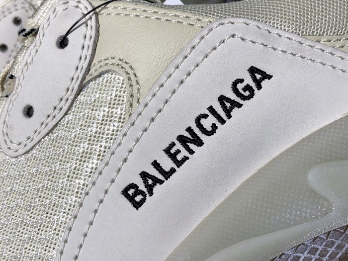 BL TRIPLE S TRAINERS CLEAR SOLE gold and white  541624  W09O1 9005