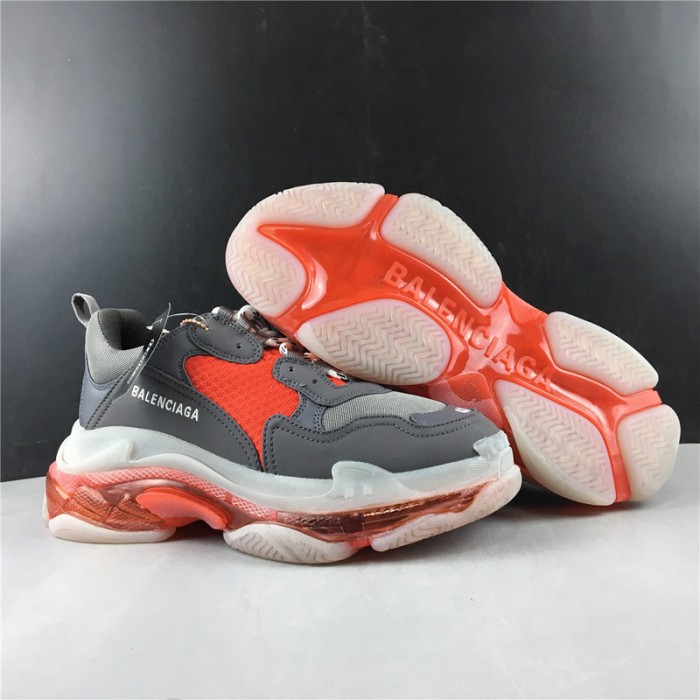 BL TRIPLE S TRAINERS CLEAR SOLE  RED  GREY   541624  W09OH  1010