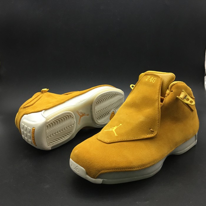 Air Jordan 18 Retro "yellow Suede" - Air Jordan -  aa2494-701
