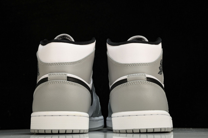 Jordan 1 Mid Light Smoke Grey - 554724-092