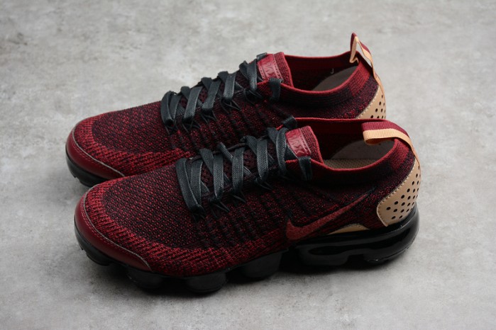 Nike Air VaporMax Flyknit 2 NRG Team Red Vachetta Tan AT8955 -600