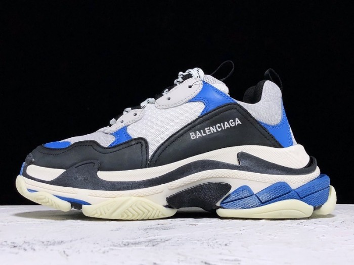 BL TRIPLE S TRAINERS CLEAR SOLE B;ACK BLUE  WHITE   541624  W09OH  1007