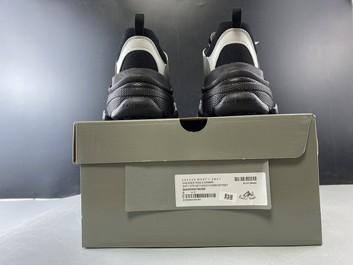 BL TRIPLE S TRAINERS CLEAR SOLE BLACK GREY  545325 g09O1 9532