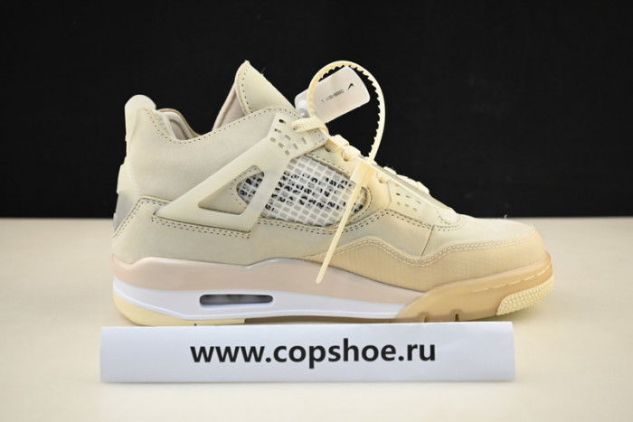 Jordan 4 Retro Off-White Sail  - CV9388-100