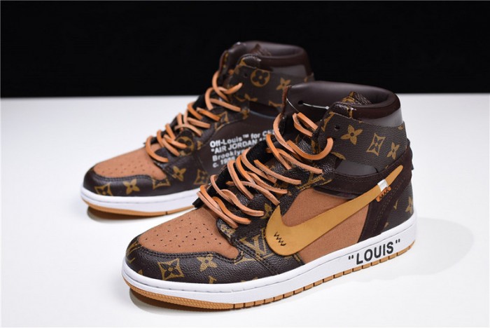 OF x Air Jordan 1 Customs MENS AQ0818-202