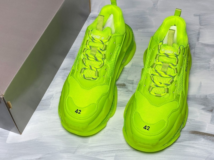BL TRIPLE S TRAINERS CLEAR SOLE FLLO YELLOF  541624 W09O1 9002