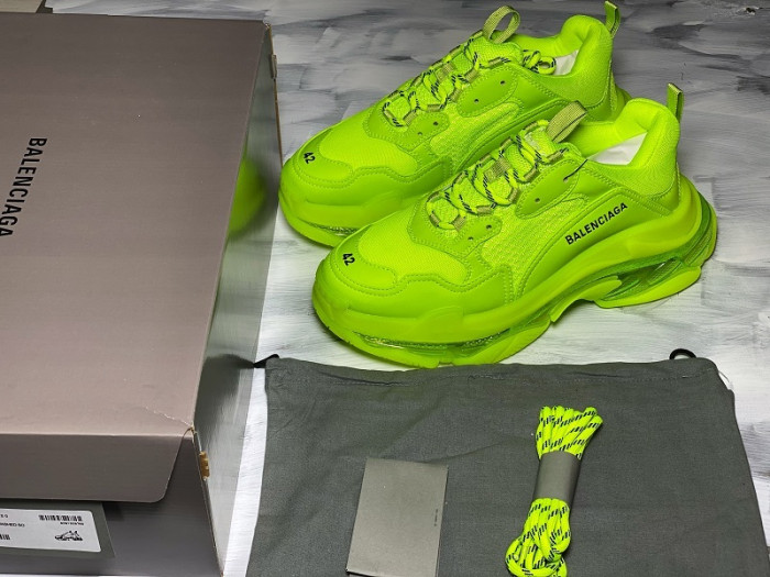 BL TRIPLE S TRAINERS CLEAR SOLE FLLO YELLOF  541624 W09O1 9002