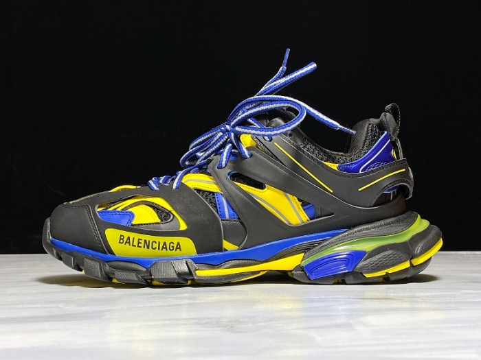 BL SNEAKER TESS.S.GOMMA BLACK FLUORESCENT YELLOF BLUE 542023 W1GB8 3443