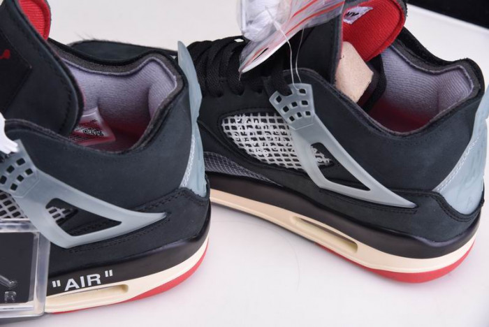 OF x Air Jordan 4 “Bred” CV9388-001