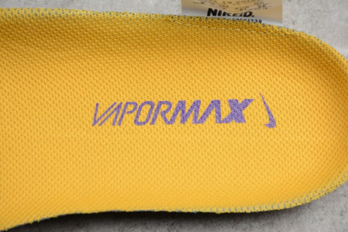 Nike Air VaporMax Flyknit 2018 Lemon Yellow/Purple  mens AA3858-104
