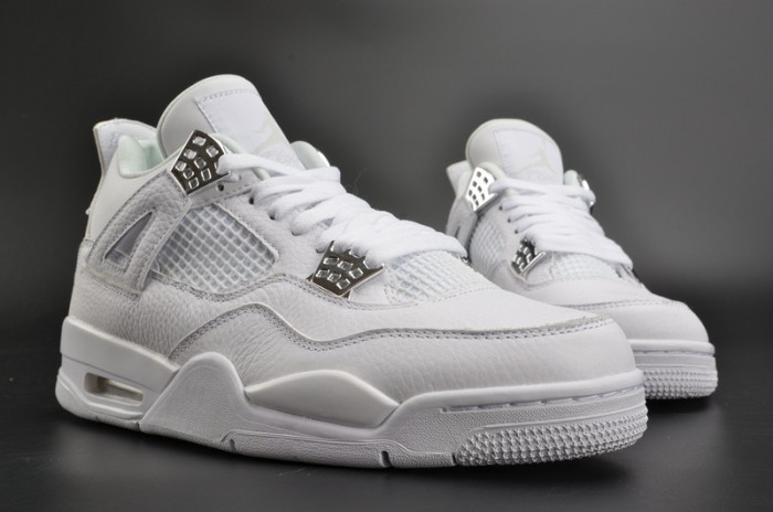 Air Jordan 4 Retro “Pure Money”  white mens 308497-100
