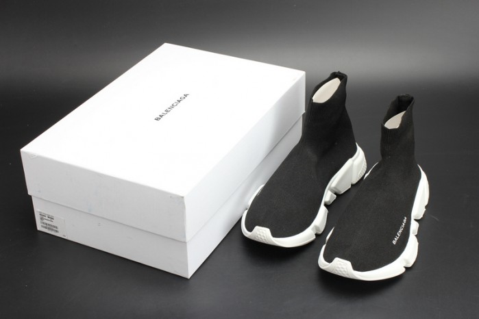 BL Stretch Mesh High Top Sneaker Black White