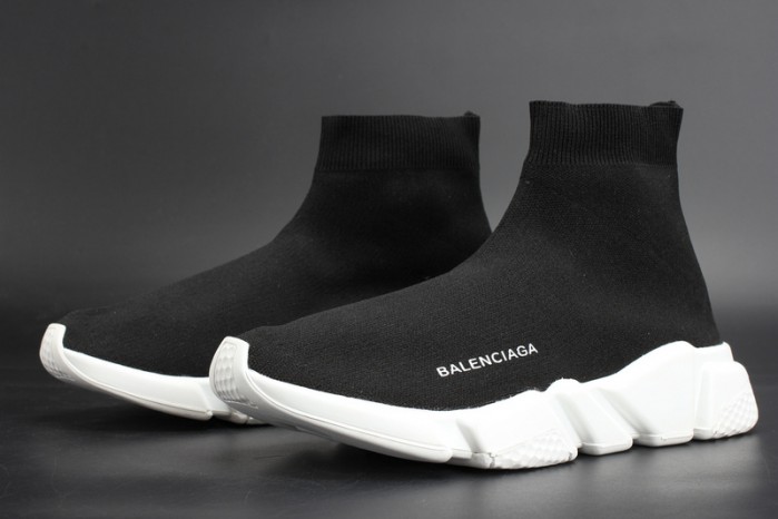 BL Stretch Mesh High Top Sneaker Black White