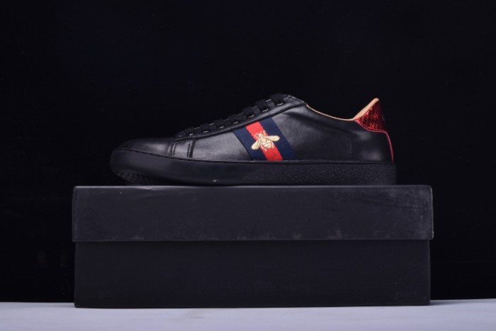 GC Ace Embroidered Low-Top Sneaker black with bee mens 431942-A38G0