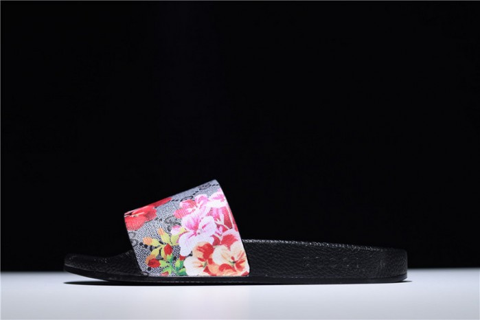 GC Leather SLIDE SANDAL with FLOWER  0400088498707