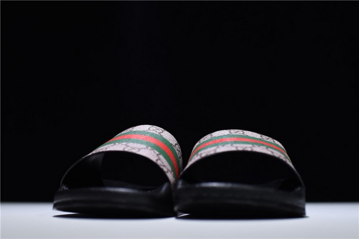 GC Leather SLIDE SANDAL with BEE