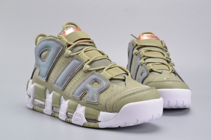 Nike Air More Uptempo “Iridescent” Dark Stucco/White 917593-001