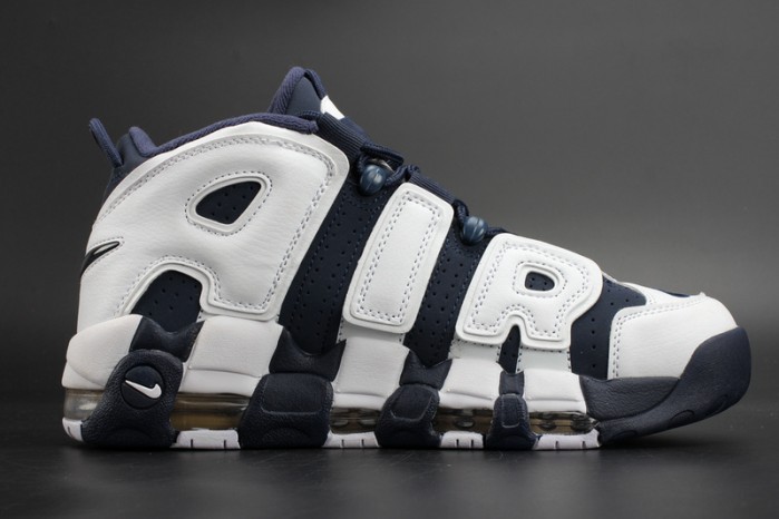 Nike Air More Uptempo “Olympic” White/Midnight Navy mens 414962-104