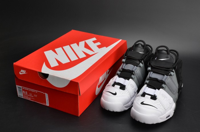 Nike Air More Uptempo “Tri-Color” black-Grey-White mens 921948-002