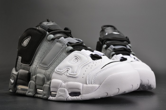 Nike Air More Uptempo “Tri-Color” black-Grey-White mens 921948-002