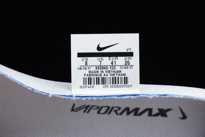 Nike Mens Air VaporMax Flyknit 2.0 Triple White 942842-100