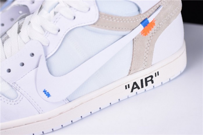OF Air Jordan 1 Retro High White AQ0818-100