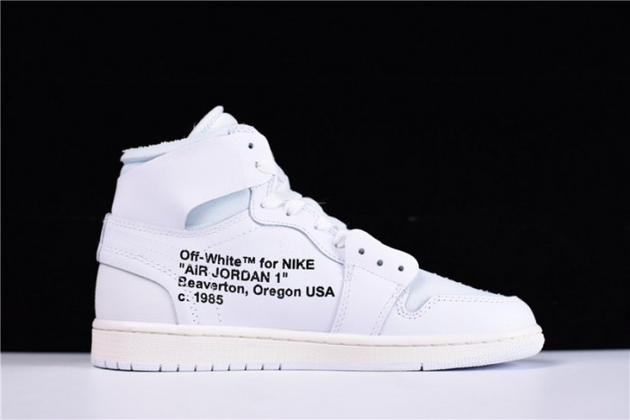 OF Air Jordan 1 Retro High White AQ0818-100