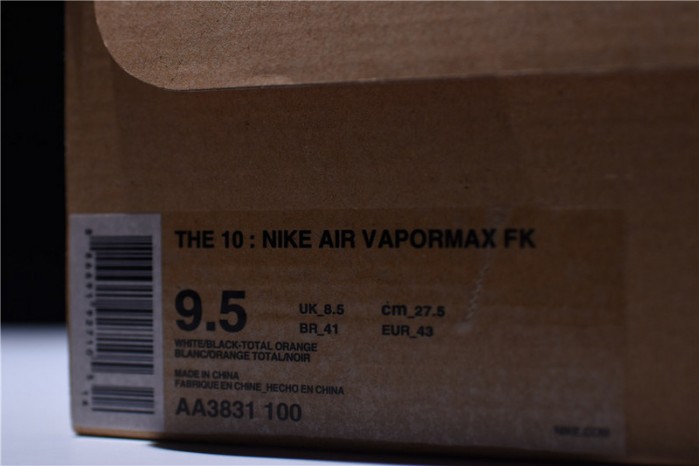 OF Nike Air VaporMax 2018 White AA3831-100