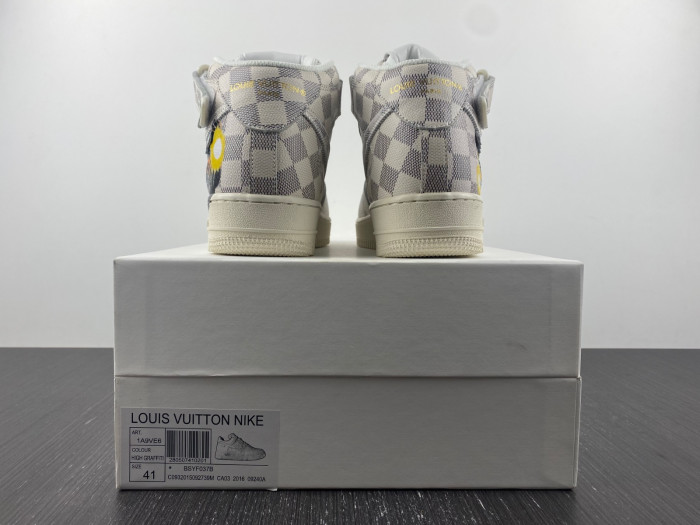 l**is V*t*n nike air force 1 mid by virgil abloh graffiti