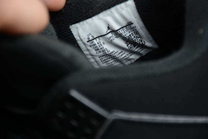 Air Jordan 4 “Black Cat” (2020) CU1110-010