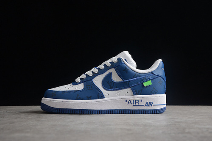 l**is V*t*n nike air force 1 low by virgil abloh white royal